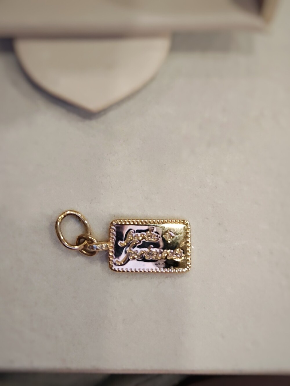 Melanie Auld Taglia Pendant Gold Vermeil Forte Fortuna Necklace Charm - Picture 6 of 7